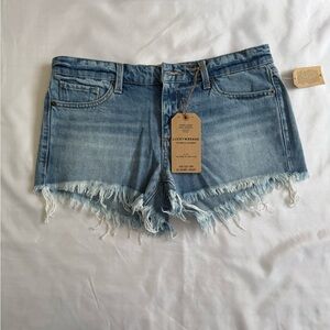 Lucky Brand Light Blue Frayed Hem Denim Cutoff Shorts 28